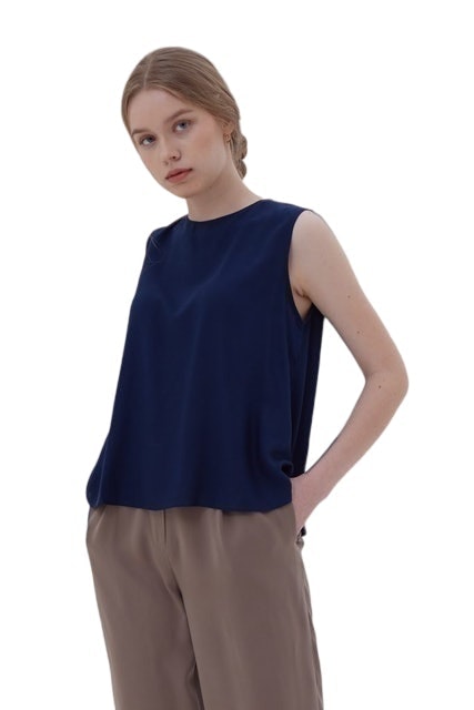 Shopatvelvet Paul Tank Navy 1